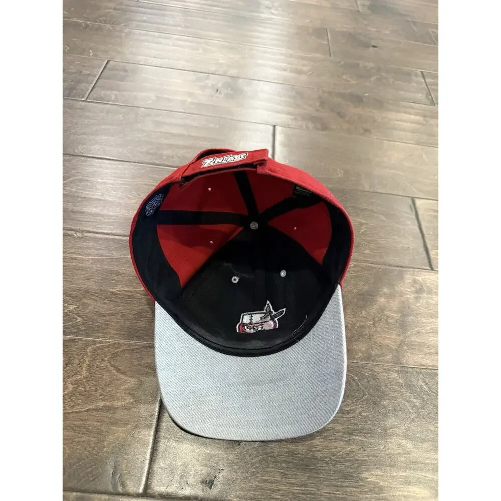 47 Brand Mens Gray Red MiLB Fort Wayne TinCaps Adjustable Strapback Wool Hat Cap